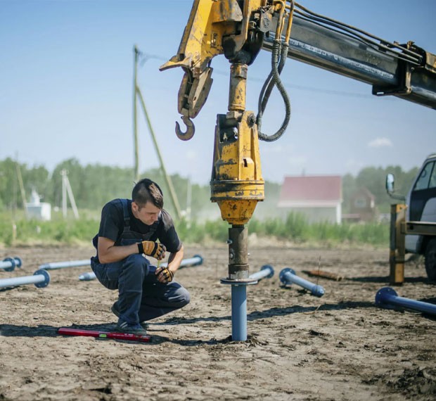 Винтовые сваи с установкой в Суворове