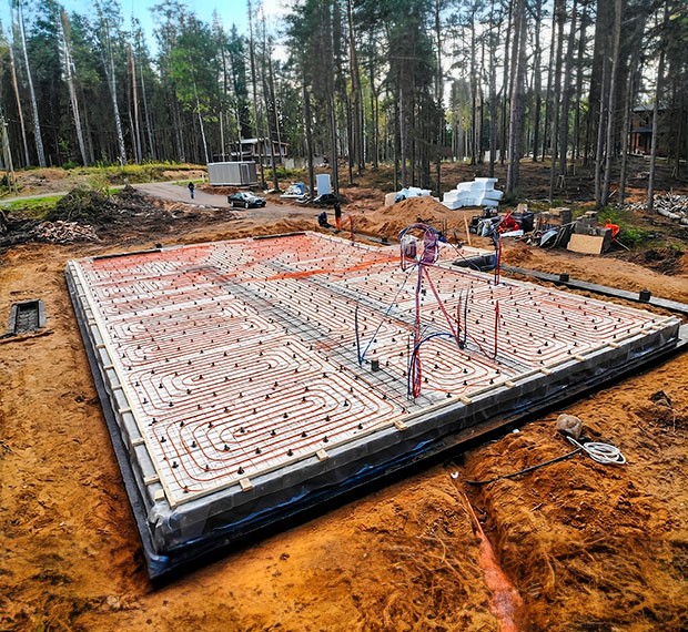 Утепленный финский фундамент в Суворове